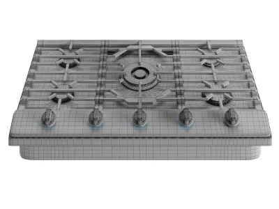 SAMSUNG GAS HOB Low-poly 3D model