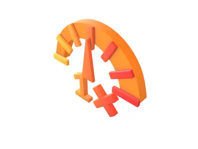 Speed 1 Symbol v1 003 Low-poly 3D model