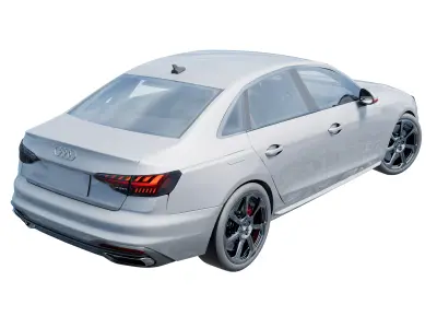 Audi RS Sport Sedan High Detail 3D Car Model  Low-poly 3D model