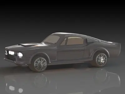 Ford Mustang 1967 Eleanor Free 3D print model