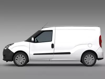 Opel Combo LWB Cargo D 2015 3D model