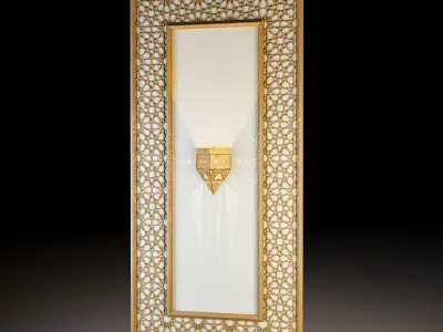Moroccan islamic light wall  3D model