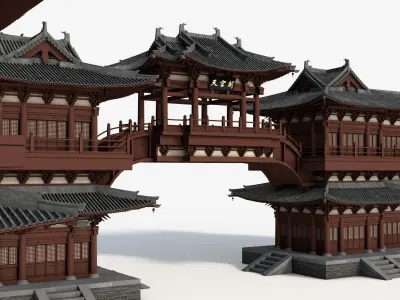 Chinese pavilion 3D model