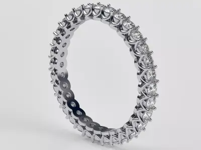 Ring path with stones 3D print model