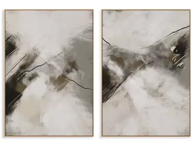 Abstract Painting Frame set 3D model 213