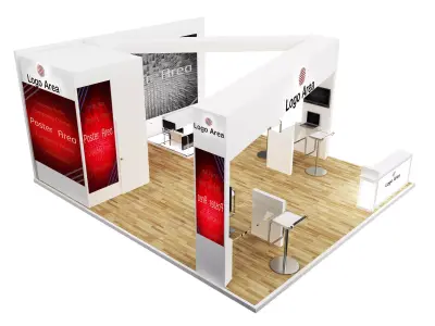Booth Exhibition Stand a402 3D model