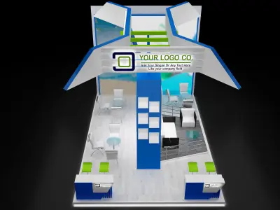 Booth Exhibition Stand a636 3D model