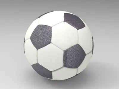 Football Ball Low-poly 3D model