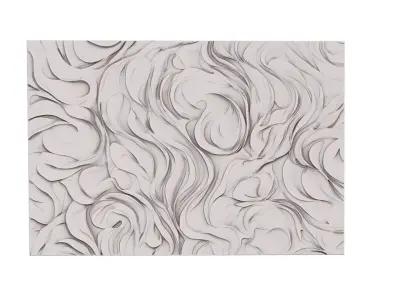 decor set wall panel wall relief mural CNC 49 3D model