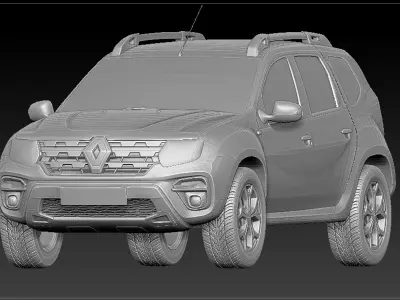 Renault Duster New Model 2022 Low-poly 3D model