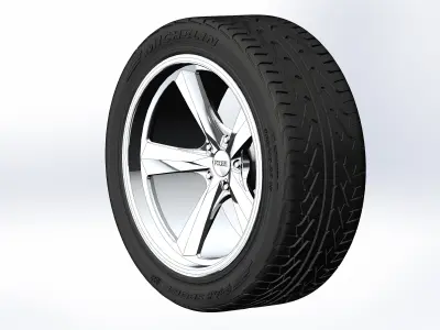 Wheels Foose Qualifier Concave 19 inch for scale model  3D print model