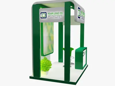 Booth Exhibition Stand a487a 3D model