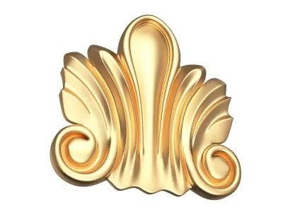 Corbel Carved 03 Low-poly 3D model