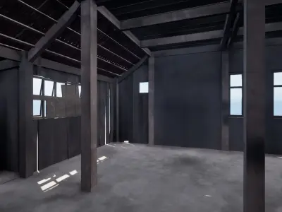 Abandoned House Low-poly 3D model