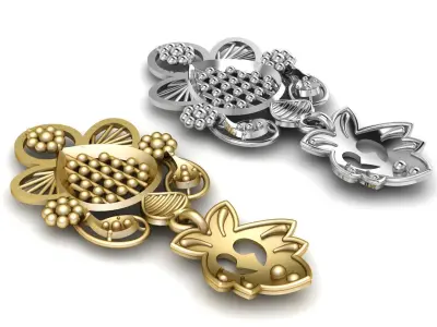 Women Fashion Earrings 3d Printable Model 3D print model