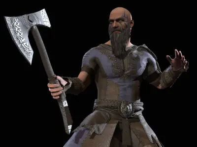 VikingM Low-poly 3D model