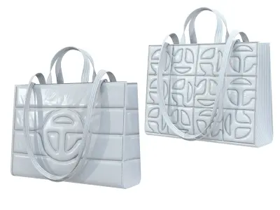 Telfar x Moose Knuckles Puffer Shopper Bag Low-poly 3D model