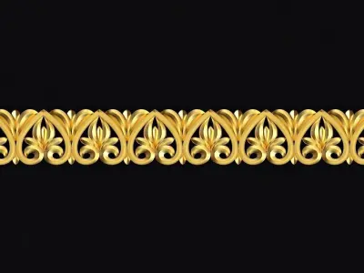 Central decor ornament for furniture 3D model 208