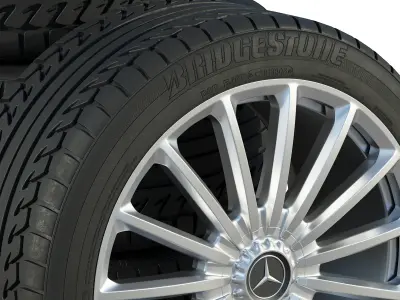 Mercedes wheels 3D model