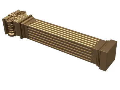 Column Capital 01002 Low-poly 3D model