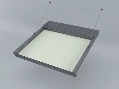 Aluminum Pergola System - Suspensory 3D model