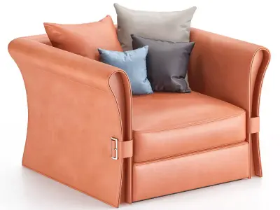 Zani Collezione Poltrone ONDA Low-poly 3D model