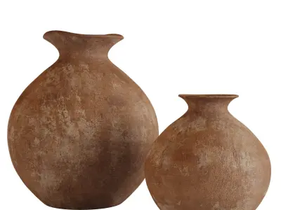 Decorative Aluminum Vase 3D model