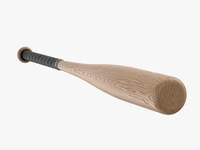 Wood Baseball Bat 3D model