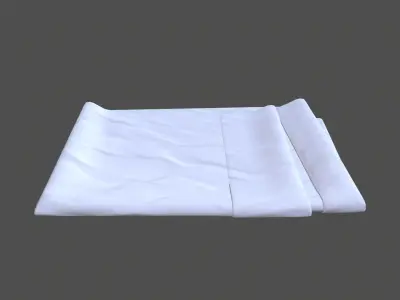 Folded Cloth Low-poly 3D model