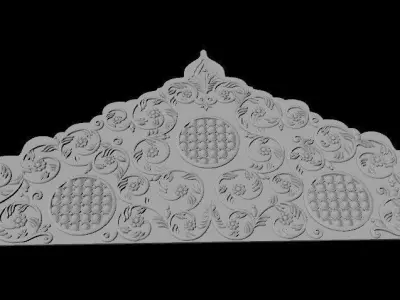 bed headboard 3D model