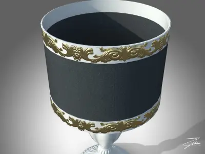 Table lamp 14 VR ready Low-poly 3D model