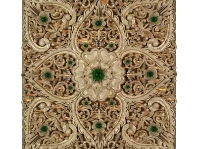 Decorative Ornamental 34 Low-poly 3D model