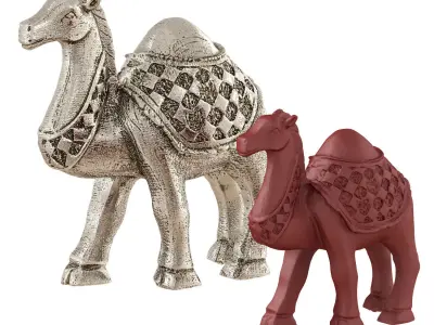 Egyptian figurine of a one-humped camel 3D model