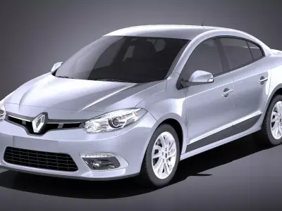 Renault Fluence 2016 VRAY 3D model