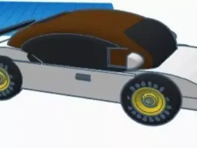 sports car 3D print model shop
