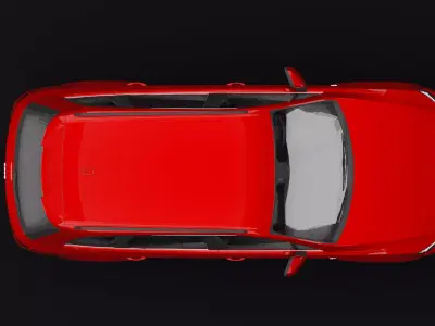 Audi Q7 Tfsi e Red Dark 3D model