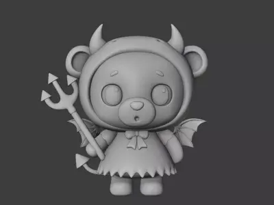 Halloween bear 134 3D print model