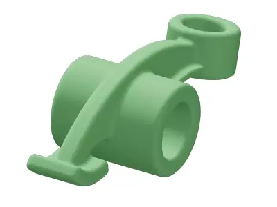 Plastic Vehicle Rocker Arm Toy 3D model