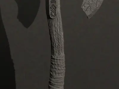 Kratos Leviathan  God of War STL for 3D Printing 3D print model