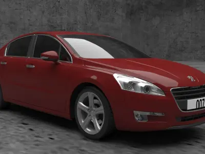 peugeot car 3D model