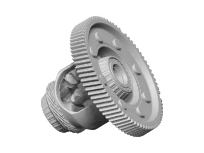 Rusty Gear Raw Scanned 3D model