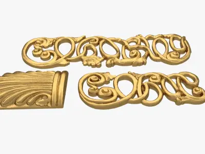 Classic decor ornament 239 3D model