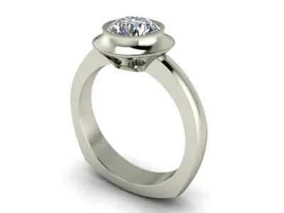 Women ring 3dm stl render detail 3D print model 31