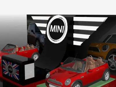 car display stand 2 3D model