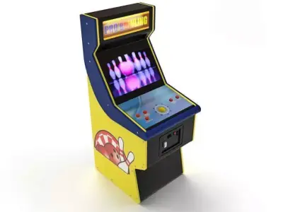 Pro Bowling Arcade Machine 3D model