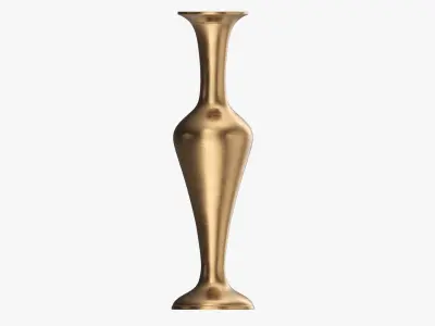 Oriental metal vase 03 3D model
