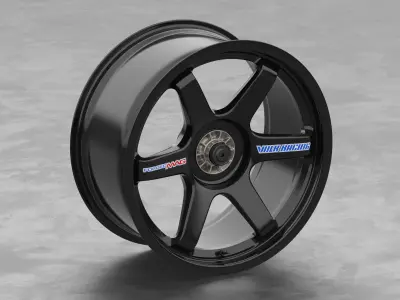 RAYS Volk Racing Forged Mag TE37 Centerlock Wheel 3D Model 3D model