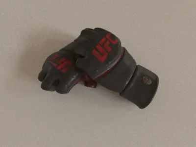 MMA Gloves Low-poly 3D model