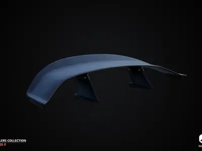 WINGS - Spoilers Collection II - All Formats Low-poly 3D model