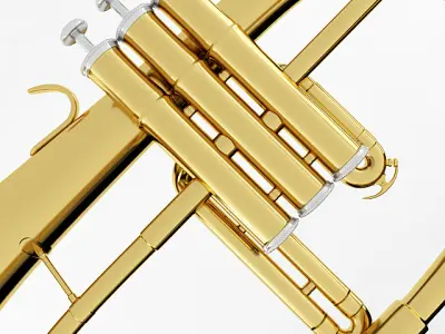 Flugelhorn brass instrument - brass instrument 3D model